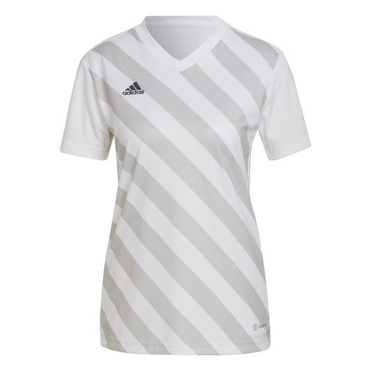 adidas Jersey adidas Entrada 22 Womens GFX SS Shirt - White/Team Light Grey