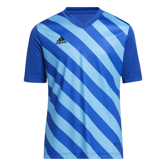 adidas Jersey adidas Junior Entrada 22 GFX SS Shirt - Royal Blue/App Sky Rush