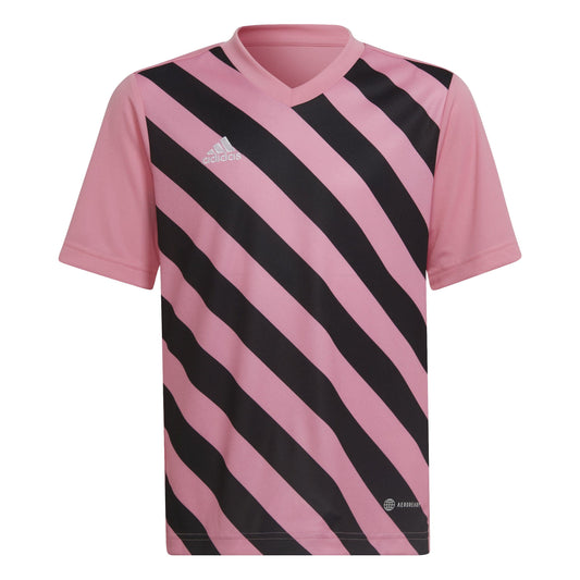 adidas Jersey adidas Junior Entrada 22 GFX SS Shirt - Semi Pink Glow/Black