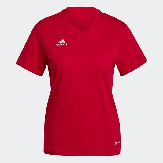 adidas T-SHIRT adidas Entrada 22 Womens Tee - Team Power Red