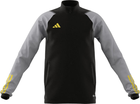 adidas Tracksuit adidas Tiro 23 Junior Competition Track Jacket - Black/Team Light Grey/Impact Yellow