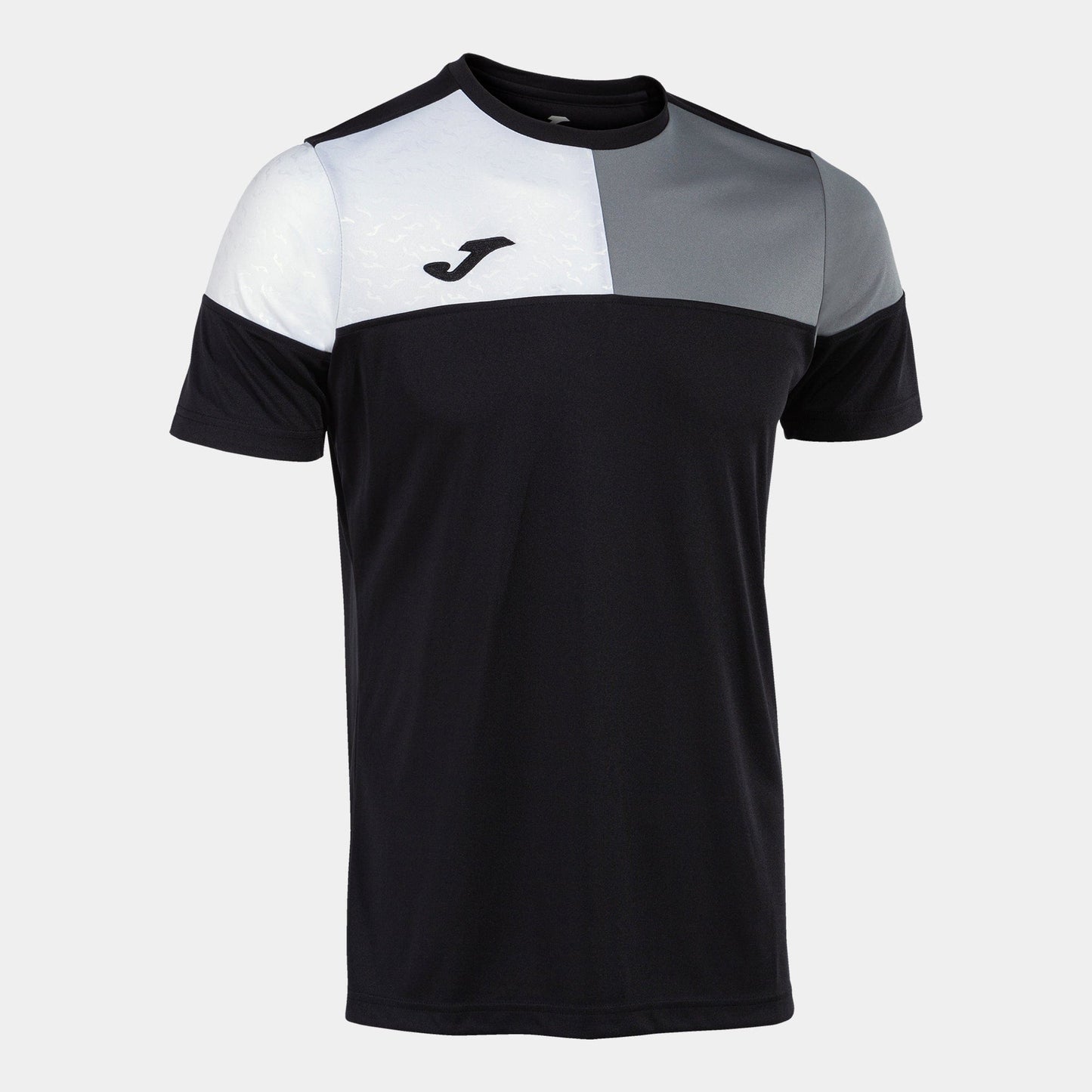 Joma Jersey Joma Crew V Short Sleeve Jersey Black Grey White