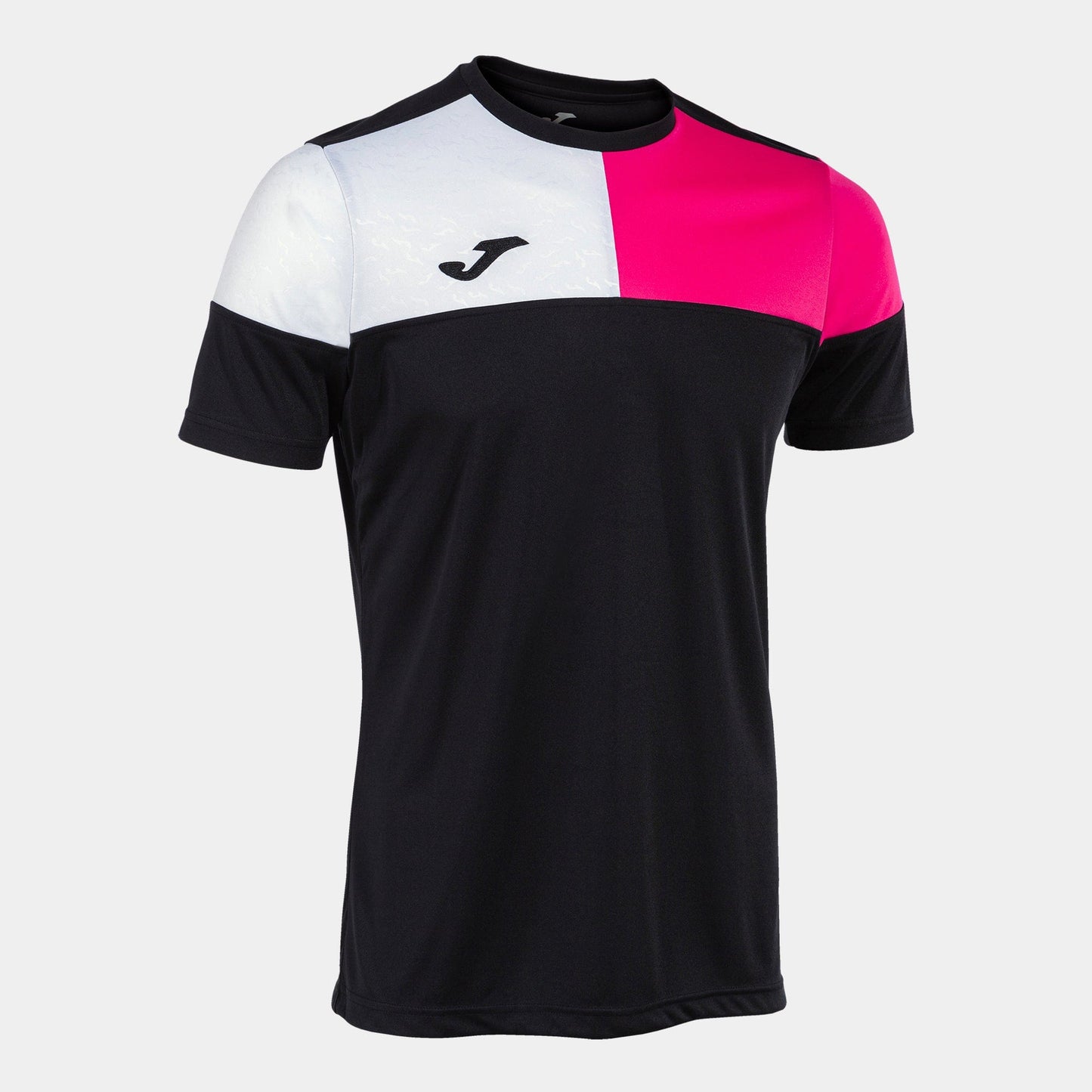 Joma Jersey Joma Crew V Short Sleeve Jersey Black Pink White