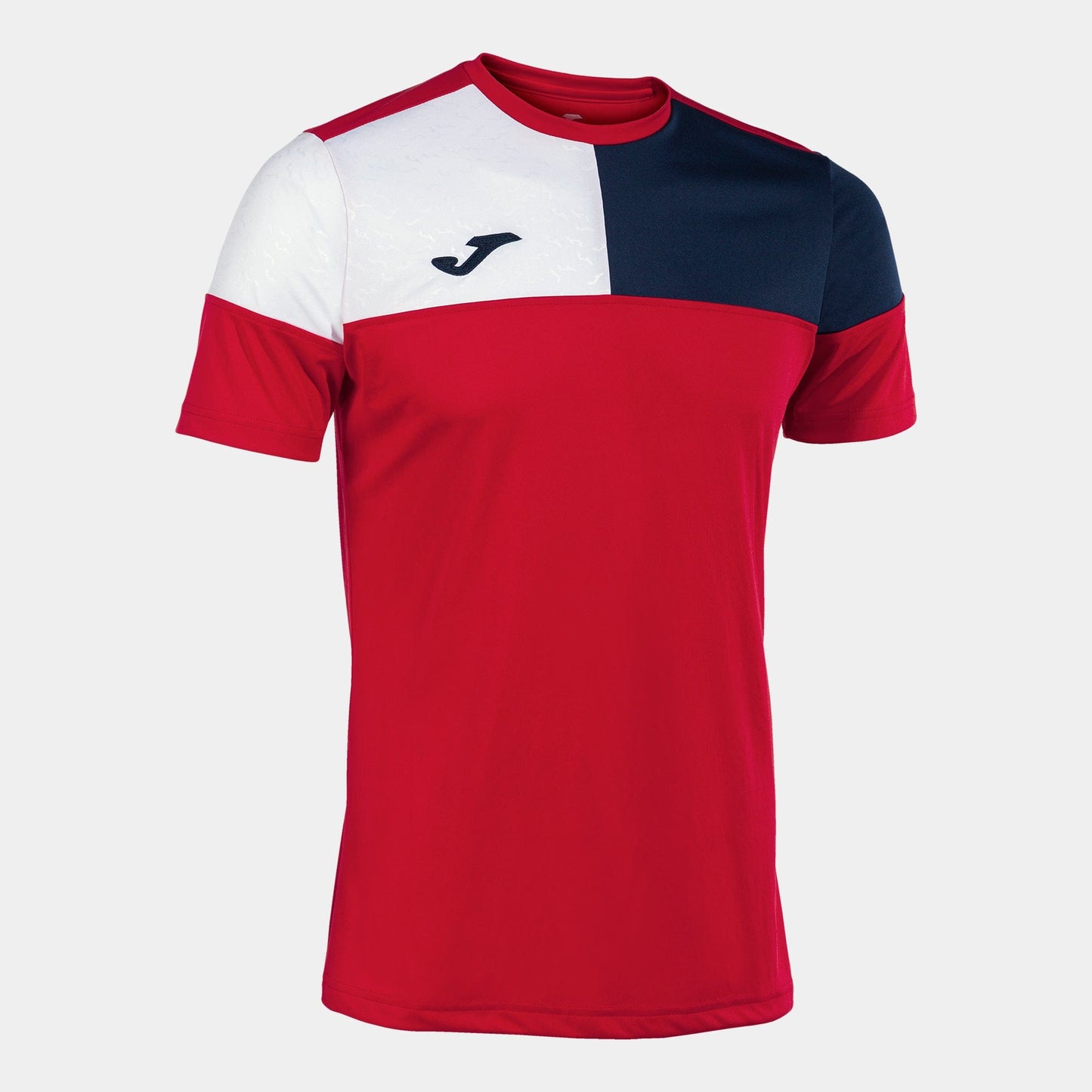 Joma Jersey Joma Crew V Short Sleeve Jersey Red Navy White