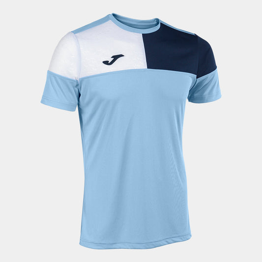 Joma Jersey Joma Crew V Short Sleeve Jersey Sky Blue Navy White