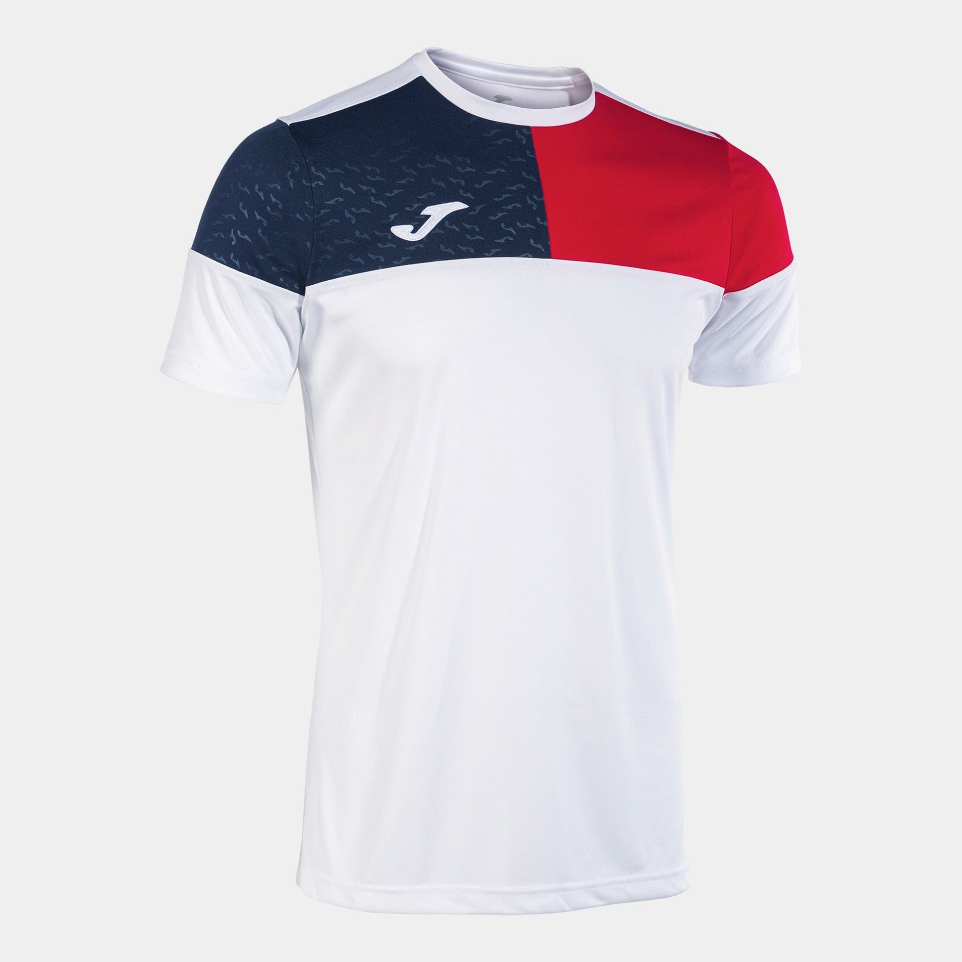 Joma Jersey Joma Crew V Short Sleeve Jersey White Red Navy