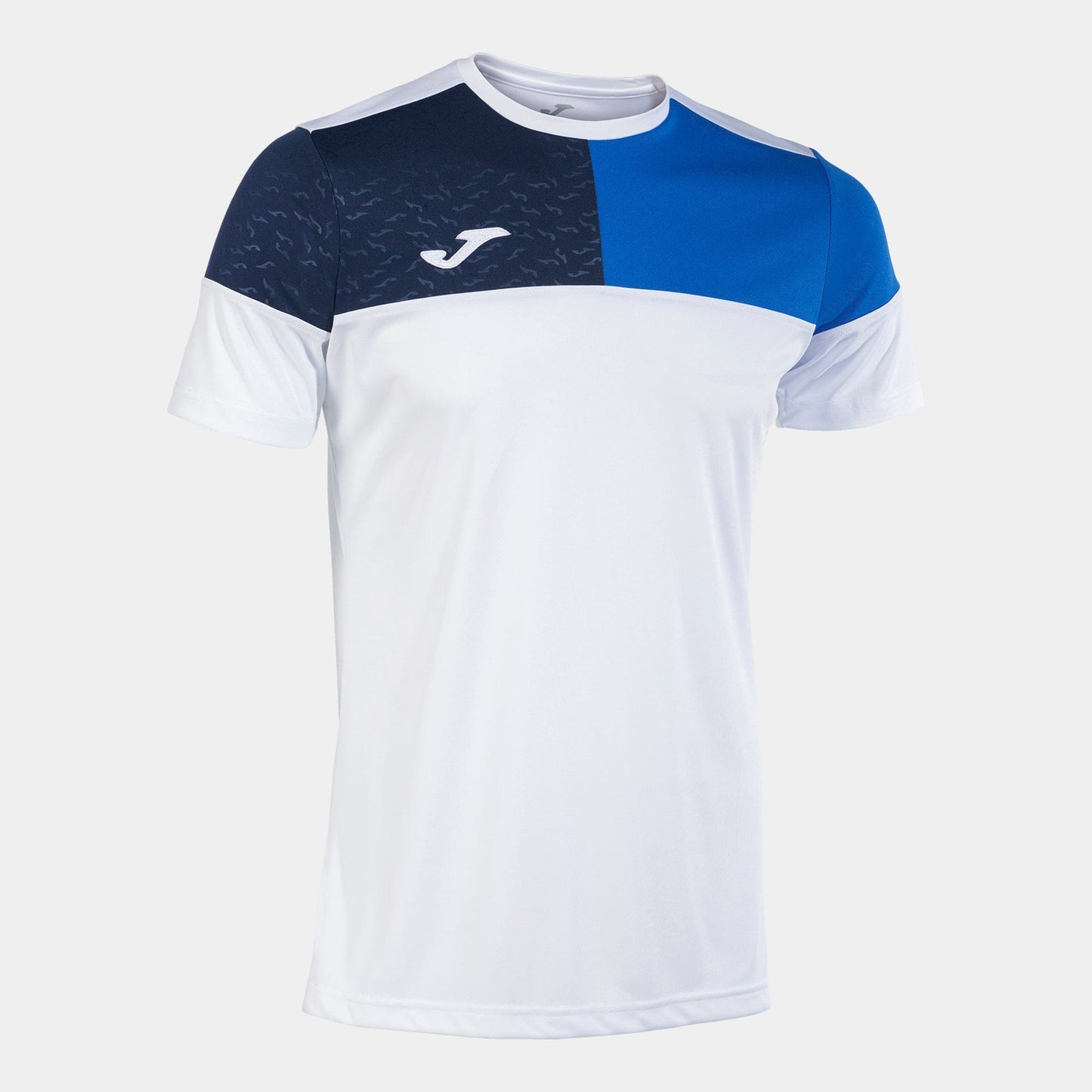 Joma Jersey Joma Crew V Short Sleeve Jersey White Royal Navy