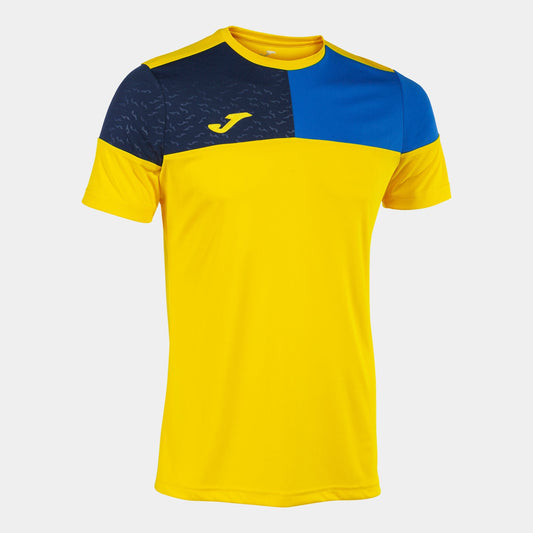 Joma Jersey Joma Crew V Short Sleeve Jersey Yellow Royal Navy