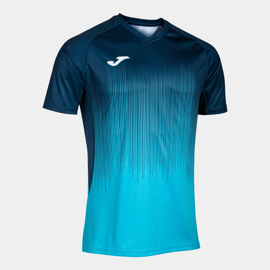 Joma Jersey Joma Tiger Iv Short Sleeve Jersey Fluor Turquoise Navy