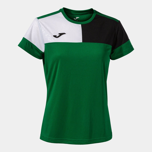 Joma Jersey Joma Womens Crew V Short Sleeve Jersey Green Black White