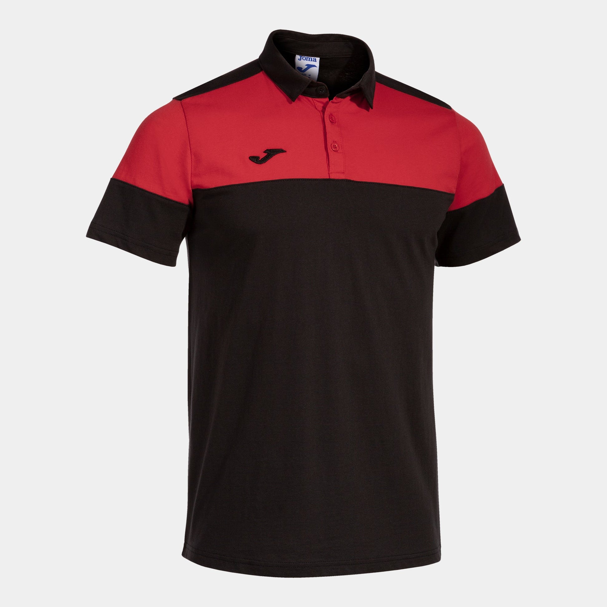 Joma Polo Joma Crew V Short Sleeve Polo Black Red