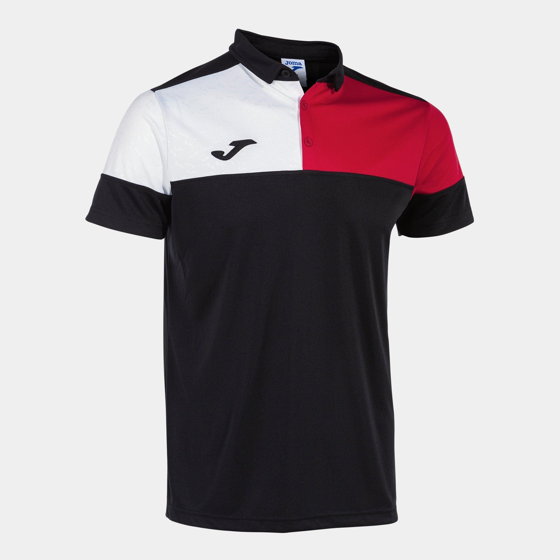 Joma Polo Joma Crew V Short Sleeve Polo Black Red White