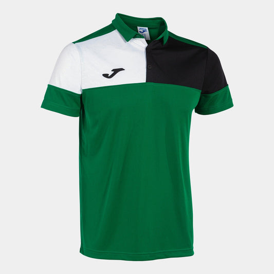 Joma Polo Joma Crew V Short Sleeve Polo Green Black White