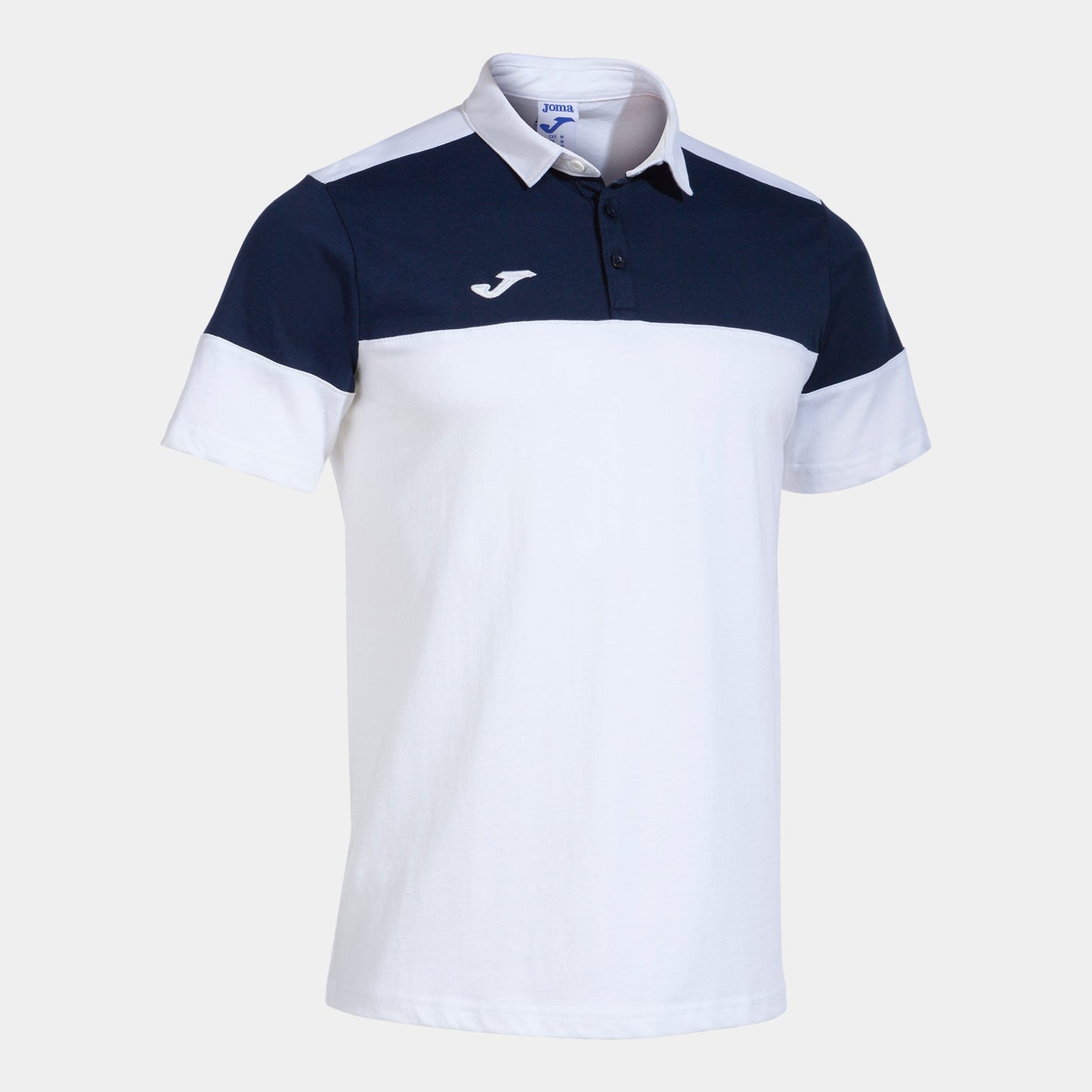 Joma Polo Joma Crew V Short Sleeve Polo White Navy