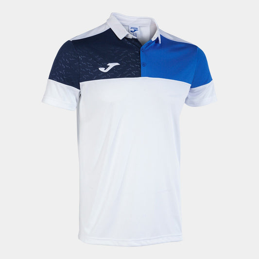 Joma Polo Joma Crew V Short Sleeve Polo White Royal Navy