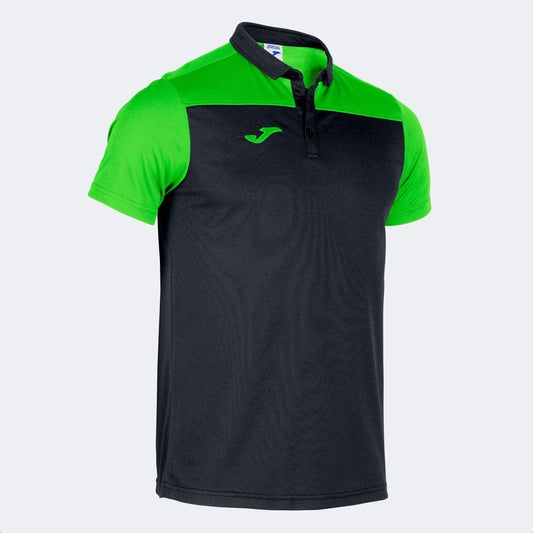 Joma Polo Joma Hobby II Short Sleeve Polo Shirt - black / Green