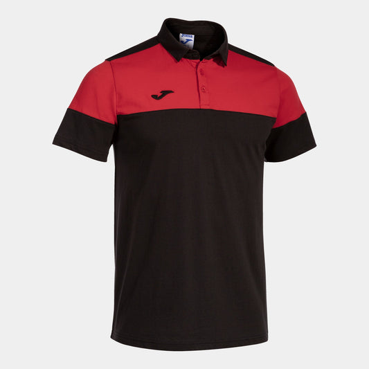 Joma Polo Joma Kids Crew V Short Sleeve Polo Black Red