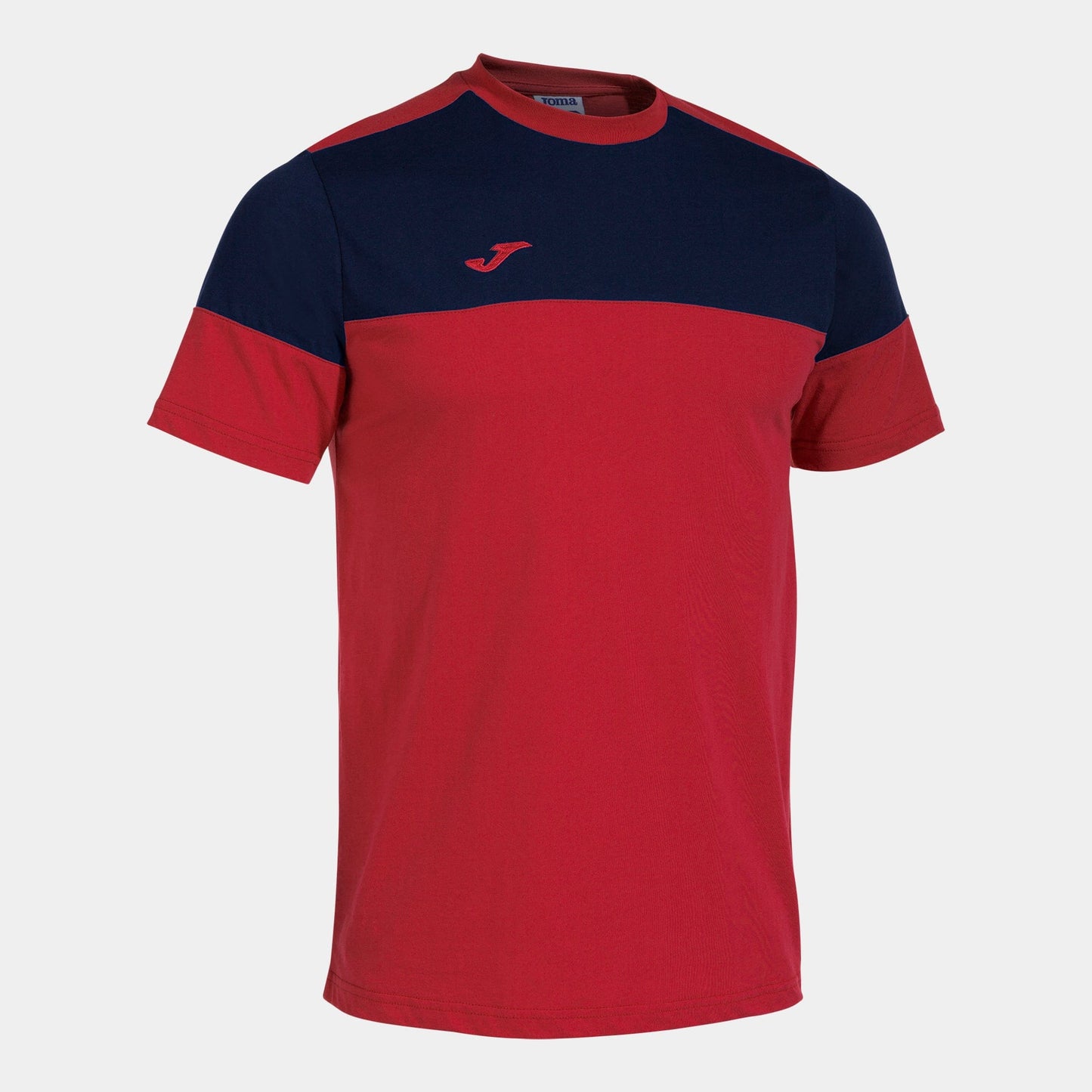 Joma T-Shirt Joma Crew V Short Sleeve T-Shirt Red Navy