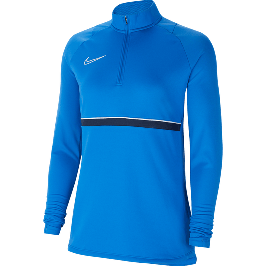 Nike 1/4 Zip Nike Womens Academy 21 Drill Top - Blue