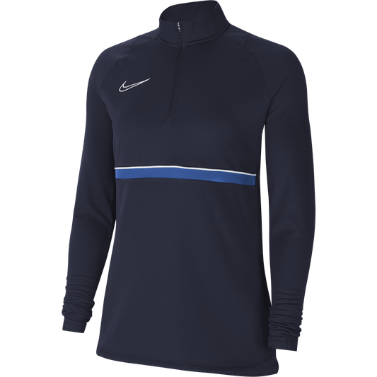 Nike 1/4 Zip Nike Womens Academy 21 Drill Top - Navy