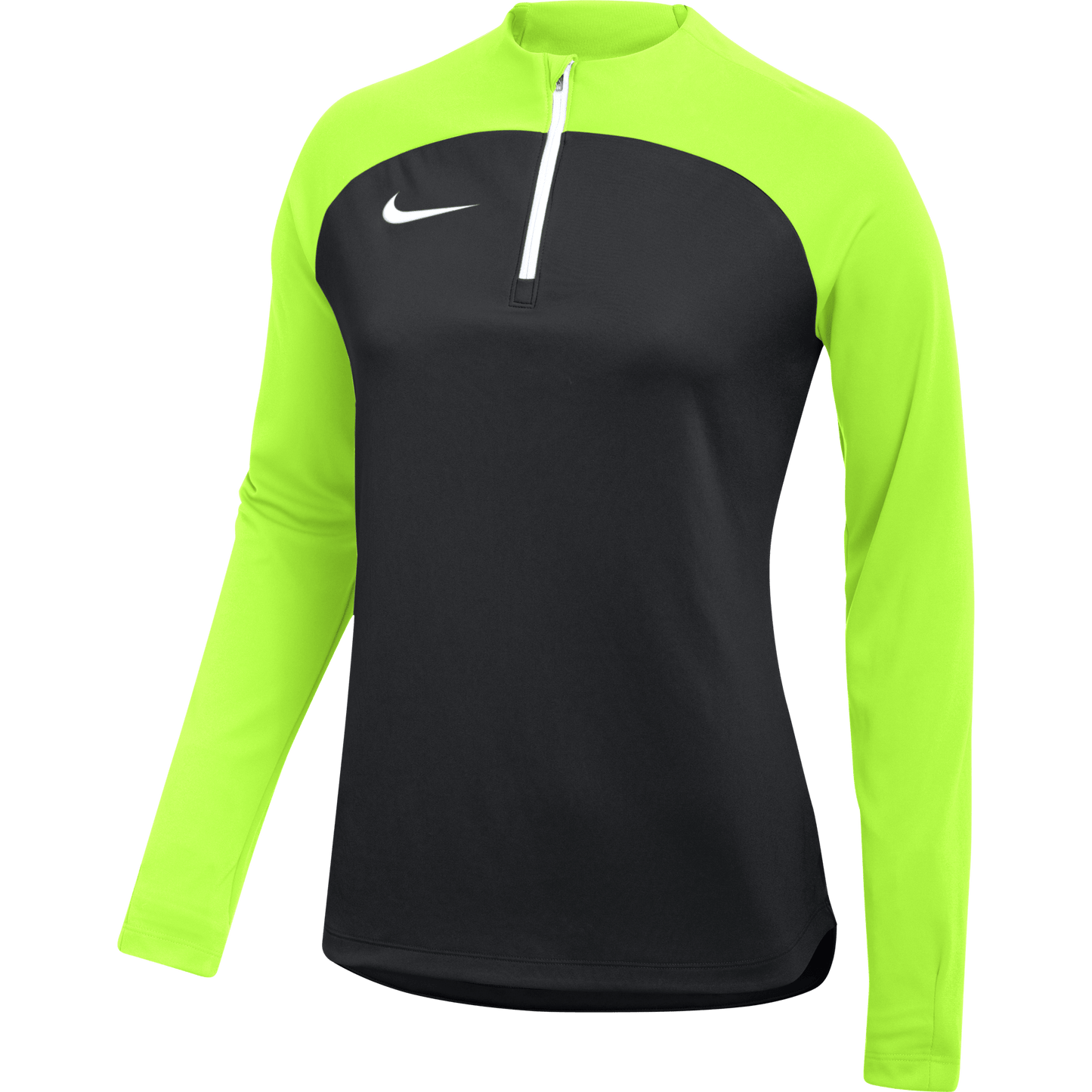 Nike 1/4 Zip Nike Womens Academy Pro 1/4-Zip - Black / Volt