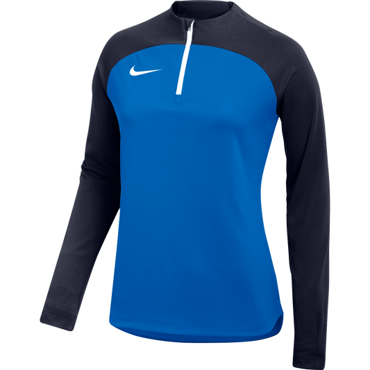 Nike 1/4 Zip Nike Womens Academy Pro 1/4-Zip - Blue / Obsidian